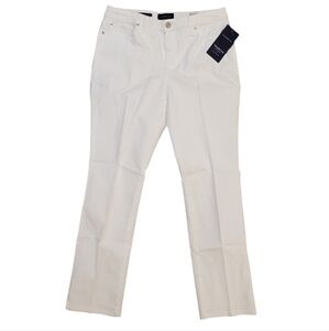 Charter‎ Club Women's White Straight Leg Tummy Slimming Denim Jeans 10P